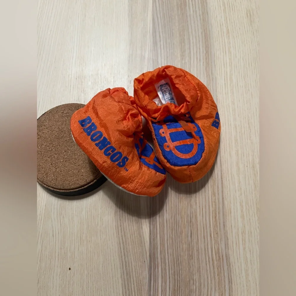 Vintage Feet Treats Denver Broncos Football Infant Booties